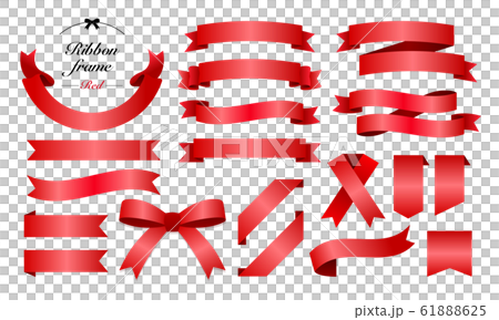 Red Ribbon Border Clipart Vector, Red Ribbon Red Ribbon Red Cloth