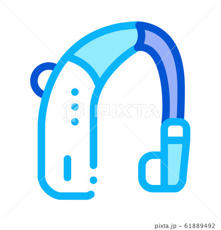 Deaf Aid Icon Vector Outline Illustration Deaf Aid Icon Vector Outline Illustration 61889492