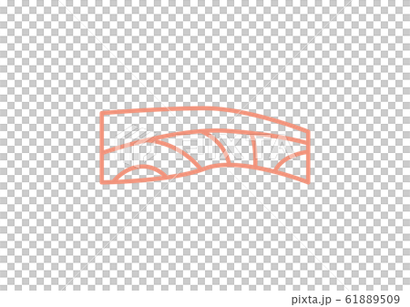 Salmon fillet line drawing - Stock Illustration [61889509] - PIXTA