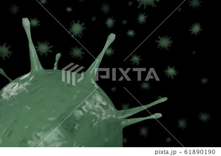 3d rendering Microscope virus close up. 3d 3d rendering Microscope virus close up. 3d 61890190