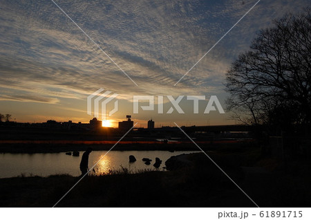 二子玉川の夕日 61891715