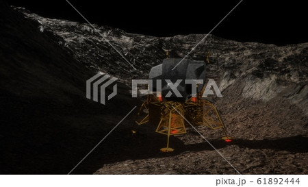 lunar landing mission on the Moon lunar landing mission on the Moon 61892444