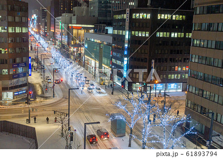 冬の札幌駅前通 / 北海道札幌市のイメージ 61893794