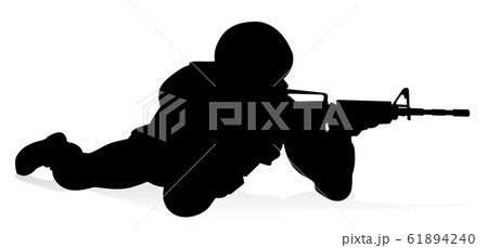 sniper silhouette prone