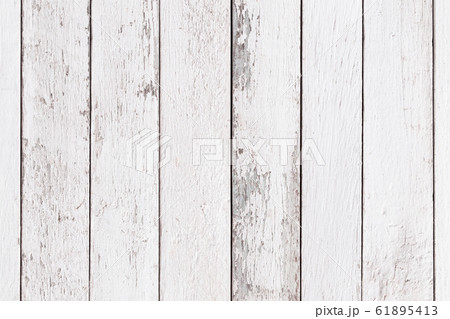 White natural wood wall texture and background 61895413