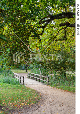 Walking in the palace garden of Charlottenburg 61895478