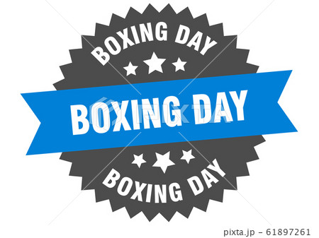 boxing day sign. boxing day circular band label. 61897261
