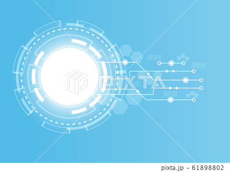 Abstract Digital Technology Cycle background.Business growth transformation Successful financial. 61898802