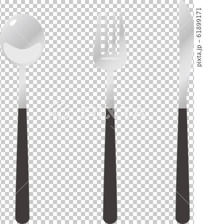 Spoon, fork and knife image illustration 61899171