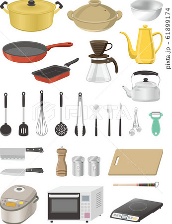 Kitchen Electric Appliances Big Illustrations Set - Stock Illustration  [34936882] - PIXTA