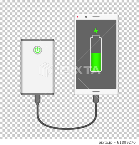 スマートフォン充電中 61899270