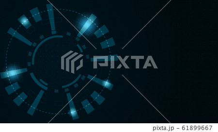 Abstract Digital Technology Cycle background.Business growth transformation Successful financial. 61899667