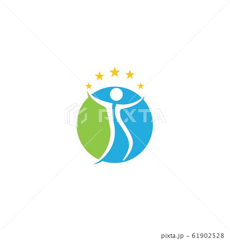 Health success people care logo and symbols 61902528
