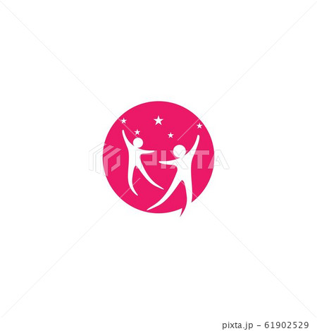 Health success people care logo and symbols 61902529