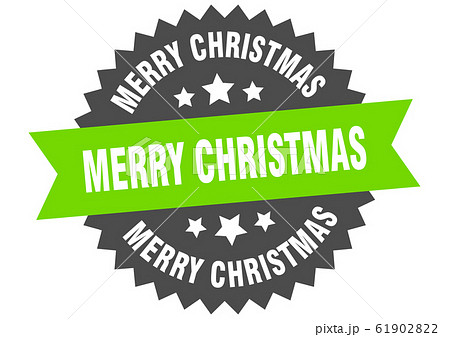 merry christmas sign. merry christmas circular 61902822