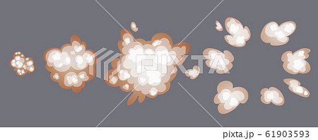 Smoke explosion animation. Smoke Animation. Explosion animation. Sprite sheet for game, cartoon or animation. 61903593