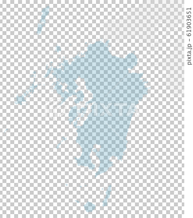 九州 地圖 灰 61903651