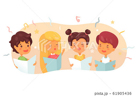 Children choir flat vector illustration Children choir flat vector illustration 61905436