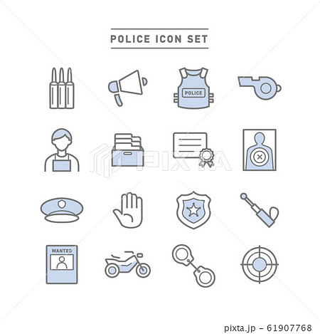 POLICE ICON SET 61907768