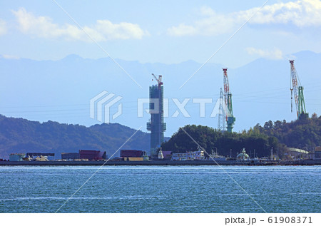 岩城橋建設中( ゆめしま海道 ) 岩城橋建設中( ゆめしま海道 ) 61908371