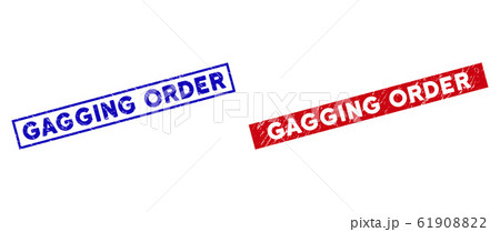 Scratched Gagging Order Rectangular Watermarks 61908822