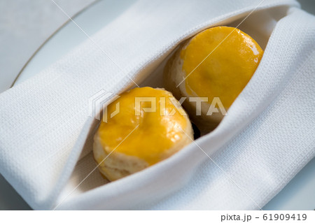 Tasty and delicious freshly baked plain scones Tasty and delicious freshly baked plain scones 61909419