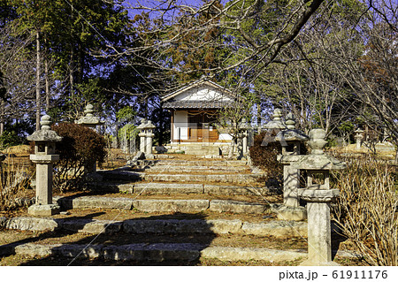 岡田大池　岡田藩邸　稲荷宮　天神社　岡山県倉敷市真備町 61911176