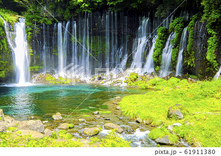 白糸ノ滝と滝つぼ1 白糸ノ滝と滝つぼ1 61911380