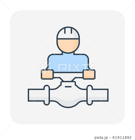 pipeline construction icon 61911892