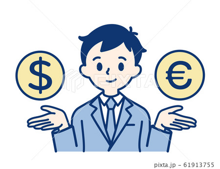 ドル　ユーロ　男性 61913755