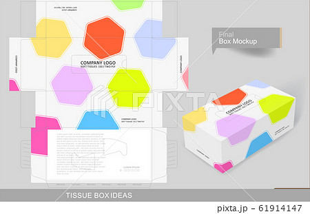 Tissue box template concept series 134 Tissue box template concept series 134 61914147