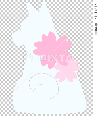 Retrospective dog silhouette cherry (white) Retrospective dog silhouette cherry (white) 61914817