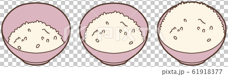 ご飯の量 大中小 のイラスト素材 ご飯の量 大中小 のイラスト素材