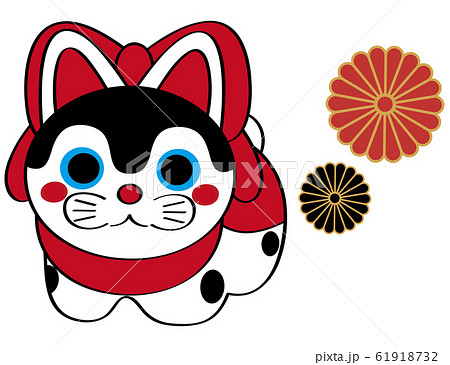 かわいい狛犬さん イラスト ベクター 61918732