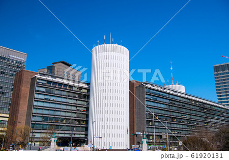 日本の東京都市景観　毎日新聞社などを望む 61920131