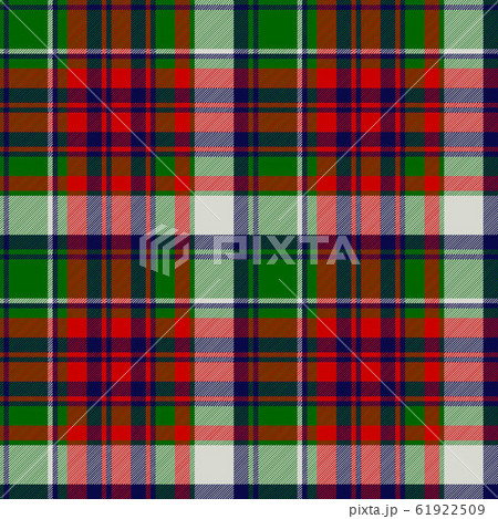 Tartan green red fabric texture seamless pattern Tartan green red fabric texture seamless pattern 61922509
