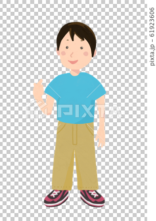 Boy pointing at himself - Stock Illustration [61923606] - PIXTA