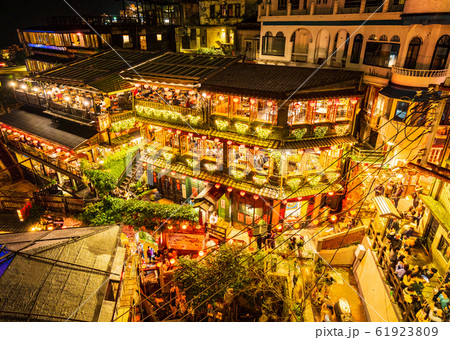 台湾　九份　夜景 61923809