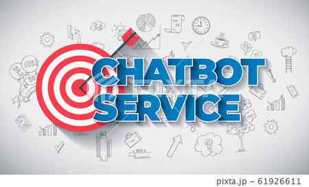 ChatBot Service - Creative Business Concept. Web Design Template. ChatBot Service - Creative Business Concept. Web Design Template. 61926611