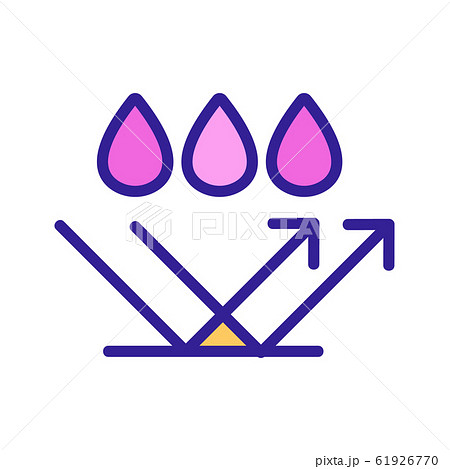 water-repellent vector icon. Isolated contour symbol illustration water-repellent vector icon. Isolated contour symbol illustration 61926770