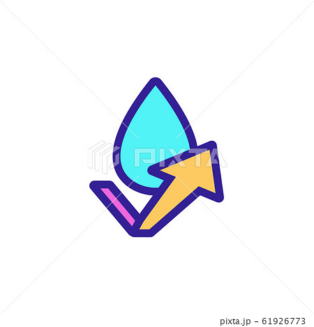 water-repellent vector icon. Isolated contour symbol illustration water-repellent vector icon. Isolated contour symbol illustration 61926773