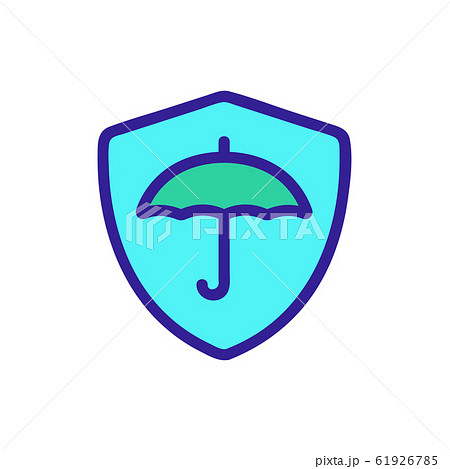water-repellent vector icon. Isolated contour symbol illustration water-repellent vector icon. Isolated contour symbol illustration 61926785