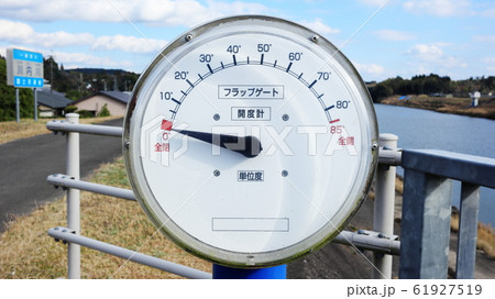 開度計と川内川 61927519