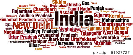 Cities in India word cloud Cities in India word cloud 61927727
