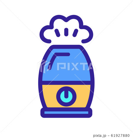 Air moisturiser icon vector. Isolated contour symbol illustration 61927880