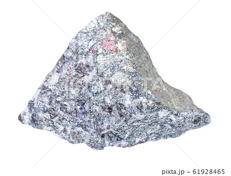 piece of raw Stibnite (Antimonite) rock isolated 61928465