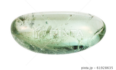 polished Prasiolite (green quartz) gemstone 61928635