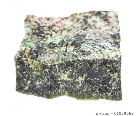 raw Dunite rock isolated on white 61929065