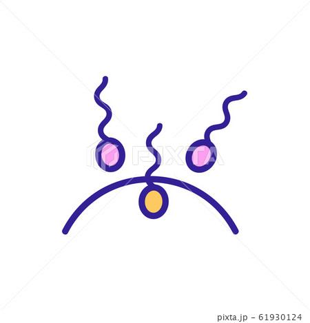 artificial insemination icon vector. Isolated contour symbol illustration 61930124