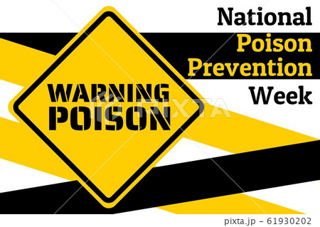National Poison Prevention Week concept. Template for background, banner, card, poster with text 61930202